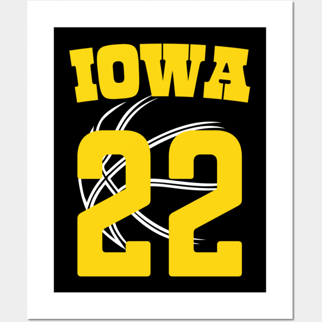 Caitlin Clark 22 iowa Wall Art by givayte